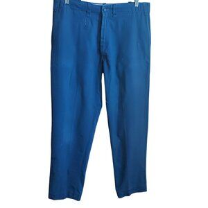36x32 Stone Cutter 1960's Vintage Blue Work Trousers Pants USA Talon Zipper